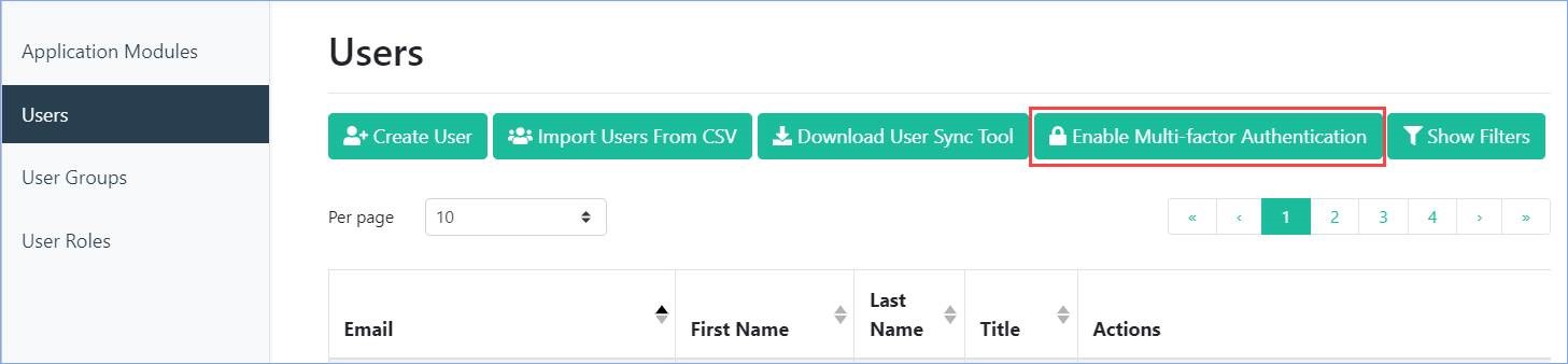 Enable Multi-factor Authentication